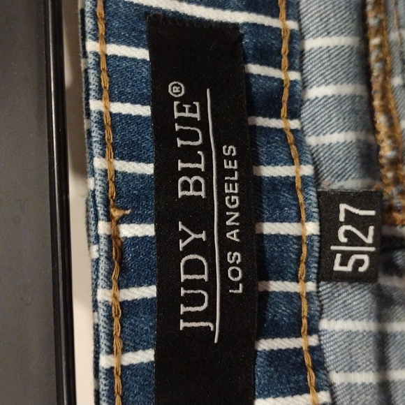 Judy Blue Stripe Super Flare High Waist Ruby Ya Ya Shirley Jeans 5/27-Boho - Picture 2 of 9